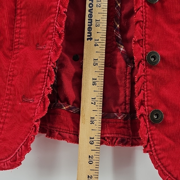 Ann Taylor Loft Corduroy Red Jacket Size 10 - Picture 4 of 8